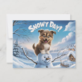 Postcards Snow Day 10 Briefkaart