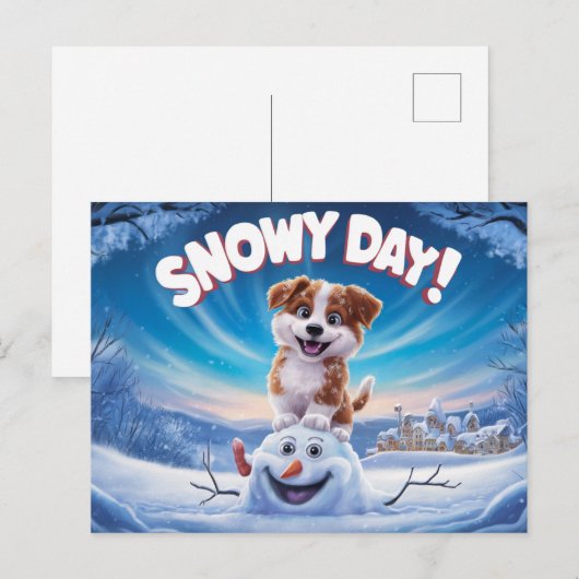 Postcards Snow Day 11 Briefkaart (Voorkant / Achterkant)