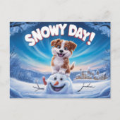 Postcards Snow Day 11 Briefkaart (Voorkant)