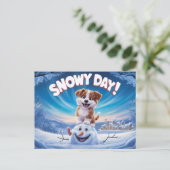 Postcards Snow Day 11 Briefkaart (Staand voorkant)