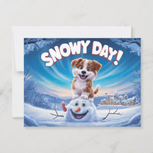 Postcards Snow Day 11 Briefkaart