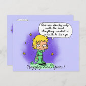 Postcards "the Little Prince" Feestdagenkaart (Voorkant / Achterkant)