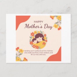 PostcardSweet Greenery Moederdag Fotokaart voor Briefkaart