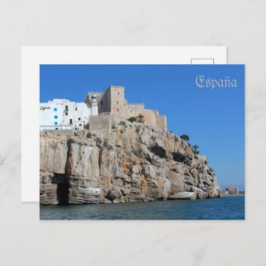 postcastillo de Peñíscola en Castellón Briefkaart (Voorkant / Achterkant)