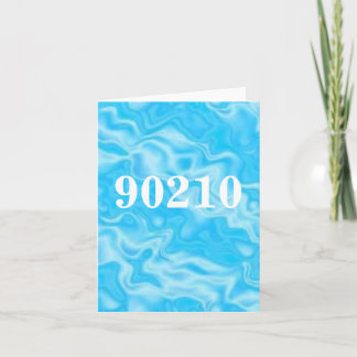 postcode 90210 notecard kaart