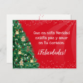 Postcode Árbol de Navidad -  Briefkaart (Voorkant / Achterkant)