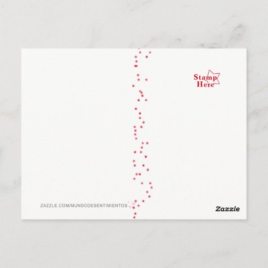 Postcode Árbol de Navidad -  Briefkaart (Achterkant)