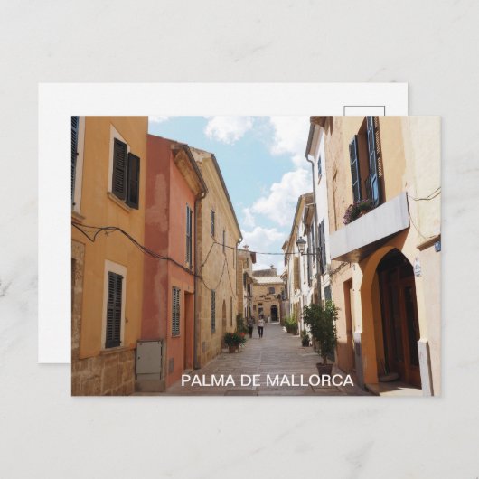 Postcode casco antiguo de Palma de Mallorca Briefkaart (Voorkant / Achterkant)