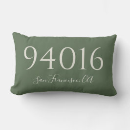 Postcode en welkom in de stad kussen