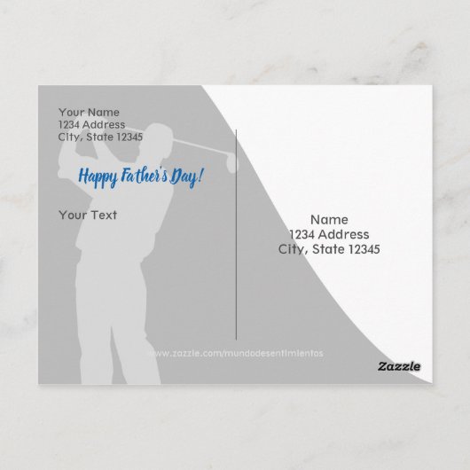 Postcode - Feliz Día del Padre 02 Briefkaart (Achterkant)