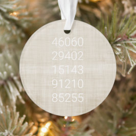 Postcode Geschiedenis Familie Verhuizen Fun Ornament