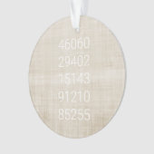 Postcode Geschiedenis Familie Verhuizen Fun Ornament (voorkant)