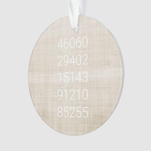 Postcode Geschiedenis Familie Verhuizen Fun Ornament (voorkant)