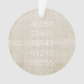 Postcode Geschiedenis Familie Verhuizen Fun Ornament (voorkant)