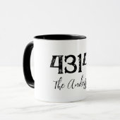 Postcode in nood mok (Voorkant links)