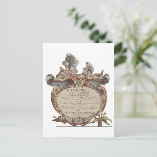 Postcode: L'Amerique Meridionale, 1689 Briefkaart (Staand voorkant)
