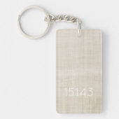 Postcode Nieuw Huis Neutrale Makelaar Cadeau Verhu Sleutelhanger (Voorkant)
