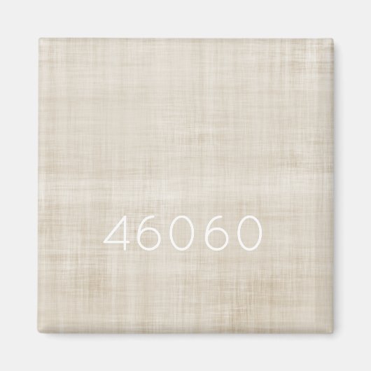 Postcode Nieuwe Home Moving Kantoor Neutral Realto Magneet (Voorkant)