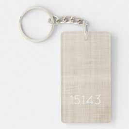 Postcode Nieuwe Home Neutraal Realtor Gift Verhuis Sleutelhanger