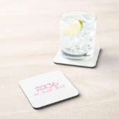 Postcode straatadres gepersonaliseerd bier onderzetter (Rechterzijde)