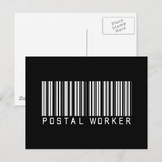 Postcode van de werkbalk briefkaart (Voorkant / Achterkant)