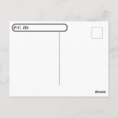 Postcross - Fine Art - Modern Dance Briefkaart (Achterkant)