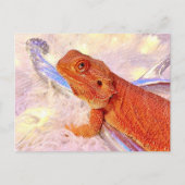 Postcrossend Teak de gekaarde draak Briefkaart (Voorkant)