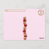 Postcrossing - Amaryllis Floral Briefkaart (Achterkant)