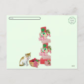 Postcrossing - Annie Het Kitten en de Elf Feestdagenkaart (Achterkant)