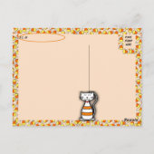 Postcrossing Annie's nieuwsgierige Halloween kat Briefkaart (Achterkant)