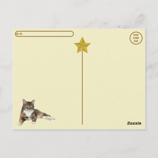 Postcrossing - Annie's Star: Kat Briefkaart (Achterkant)