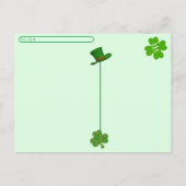 Postcrossing - Bandit The Cat's St. Patrick's Day Briefkaart (Achterkant)