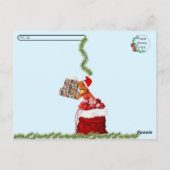 Postcrossing - Beardie-Claus - Bearded Dragon Briefkaart (Achterkant)