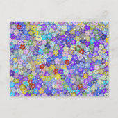 Postcrossing - Beautiful Colorful Floral Postcard Briefkaart (Voorkant)