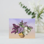 Postcrossing - Boeket van Lilacs Feestdagenkaart (Staand voorkant)