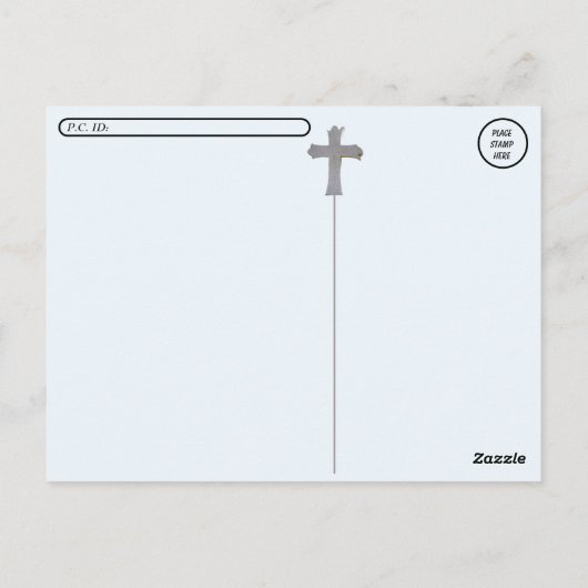 Postcrossing - Christelijk Cross Briefkaart (Achterkant)