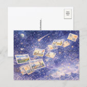 Postcrossing Cosmic Journey Postcard Feestdagenkaart (Voorkant / Achterkant)