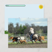 Postcrossing - De Roundup - Cowboy Briefkaart (Voorkant / Achterkant)