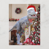 Postcrossing - Dinosaur Christmas Briefkaart (Voorkant)