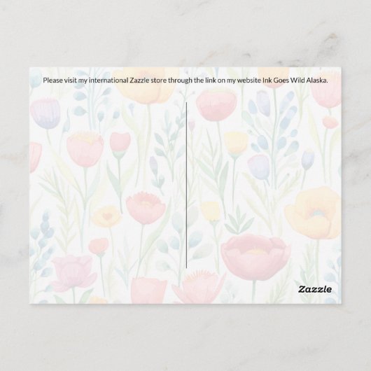 Postcrossing Dragonfly - Briefkaart (Achterkant)