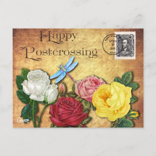 Postcrossing Dragonfly - Briefkaart