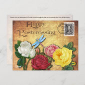 Postcrossing Dragonfly - Briefkaart (Voorkant / Achterkant)