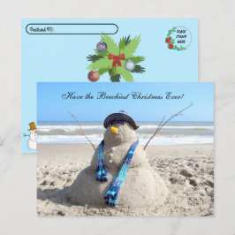 Postcrossing - Florida Sneeuwman Kerst Briefkaart