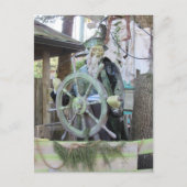 Postcrossing - Ghost Pirate Halloween Postcard Feestdagenkaart (Voorkant)