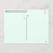 Postcrossing - Greetings from - Egret Landscape Feestdagenkaart (Achterkant)