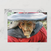 Postcrossing Halloween Witch Briefkaart (Voorkant / Achterkant)