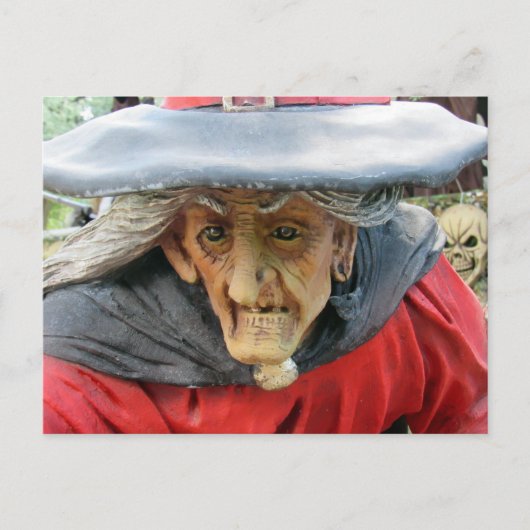 Postcrossing Halloween Witch Briefkaart (Voorkant)