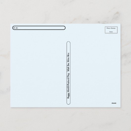 Postcrossing - Happy World Briefkaart Day 2025 (Achterkant)