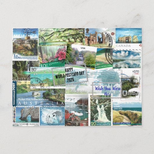 Postcrossing - Happy World Briefkaart Day 2025 (Voorkant)