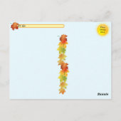 Postcrossing - Herfstgedachten - Helmetta NL Briefkaart (Achterkant)